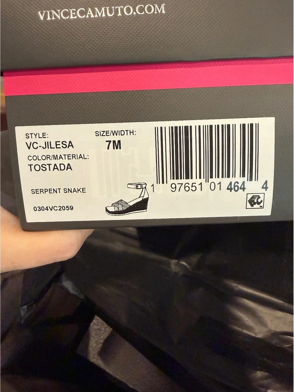 Vince Camuto new box